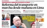 Vea las portadas de los principales diarios peruanos para hoy domingo 01 de julio