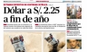 Conozca las portadas de los diarios peruanos para hoy martes 8 de enero