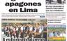 Conozca las portadas de los diarios peruanos para hoy lunes 4 de marzo