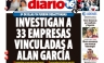 Las portadas de los diarios peruanos para hoy miércoles 8 de mayo