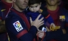 Lionel Messi celebró con su hijo Thiago el triunfo del Barça [FOTOS]