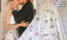 Angelina Jolie lució un vestido con dibujos de sus hijos el día de su boda [FOTOS]