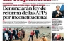 Conozca las portadas de los diarios peruanos para hoy miércoles 18 de julio