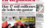 Conozca las portadas de los diarios peruanos para hoy miércoles 15 de agosto