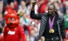 Usain Bolt fue el invitado de honor en el encuentro del Manchester United [FOTOS]