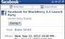 Ahora maneja  tus Eventos, Grupos y Cumpleaños mucho más fácil con la nueva versión 3.2 de Facebook para smartphones BlackBerry