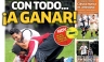 Las portadas de los diarios deportivos para hoy domingo 14 de octubre