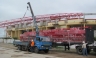 Con llegada de estructuras metálicas arranca techado del coliseo Lolo Fernández de Cañete