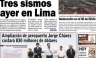 Conozca las portadas de los diarios peruanos para hoy miércoles 31 de octubre