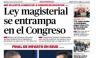 Conozca las portadas de los diarios peruanos para hoy martes 6 de noviembre