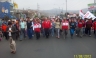 Pese a las dificultades pobladores de Mi Perú igual protestaron