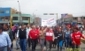 Pese a las dificultades pobladores de Mi Perú igual protestaron