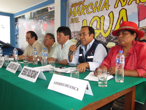 Hoy se inició la gran marcha nacional del agua