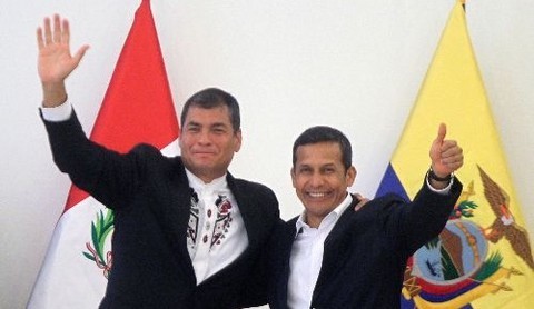 Rafael Correa propone a Ollanta Humala reclamar tesoro que se encuentra en España