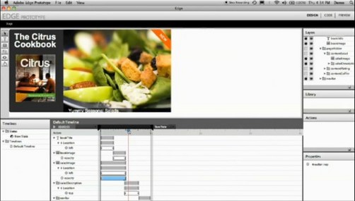 Edge, la herramienta para diseño con HTML5 de Adobe