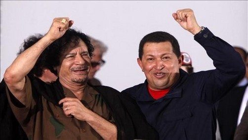 Muamar Gadafi  envía carta a Hugo Chávez con emisario