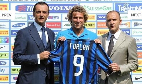 Diego Forlán: Haré olvidar a Samuel Eto'o en el Inter