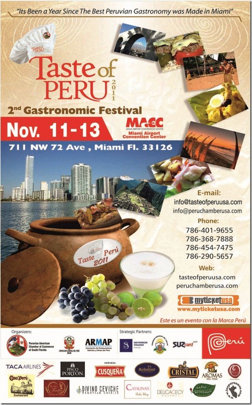 Así promueven Taste of Peru en Miami