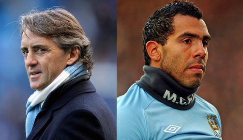 Mancini dijo estar dispuesto a perdonar a Carlos Tévez
