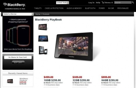 RIM remata su tablet Playbook por baja acogida