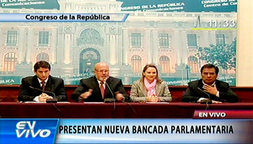 Carlos Bruce presentó la bancada Concertación Parlamentaria