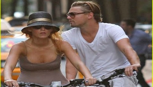 Leonardo DiCaprio y Blake Lively paseo en bicicleta