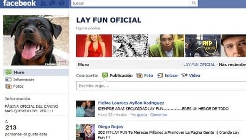 Lay Fun estrenó cuenta de Facebook