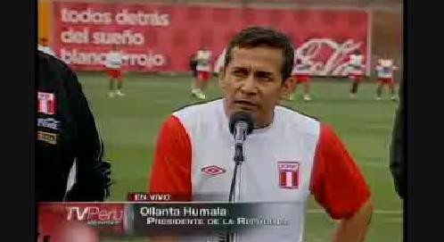 Ollanta Humala entrenó con la selección en la Videna