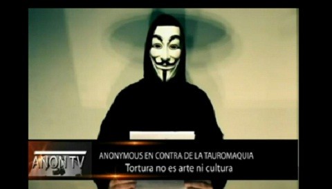 Anonymous lanza ultimátum a páginas promotoras de corridas de toros