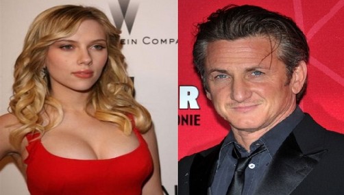 Sean Penn se olvida de Scarlett Johannson con otra mujer