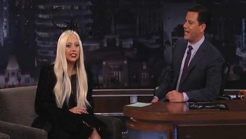 Lady Gaga en el programa de Jimmy Kimmel (video)