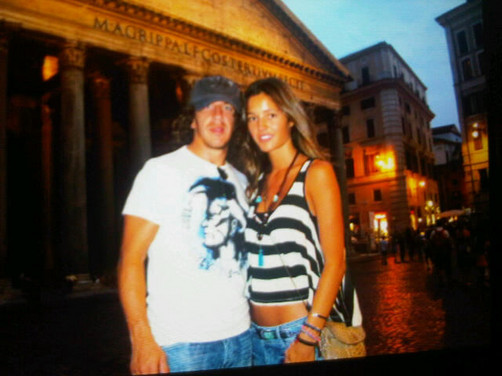 Carles Puyol y Malena Costa de vacaciones en Roma