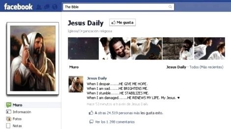 Jesucristo es el más seguido en Facebook