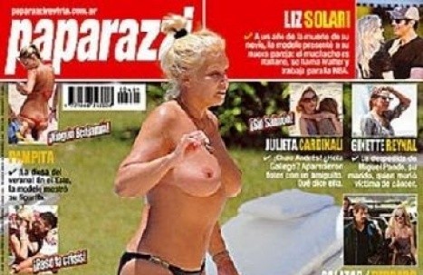 Captan a Susana Giménez haciendo topless