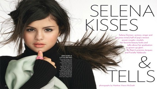 Selena Gómez posó para la Revista Glamour