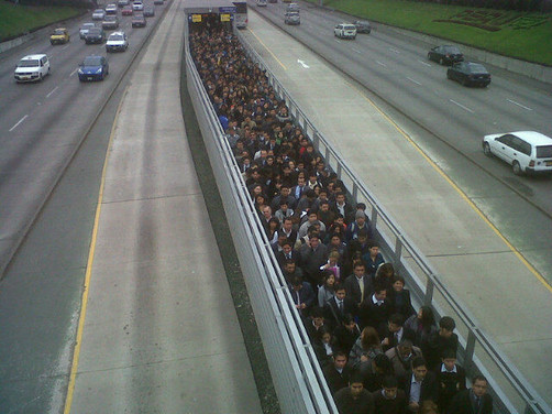 FOTO: Mira cómo luce la estación del Metropolitano a las 8:30 am