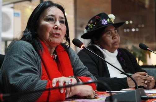 Aída García Naranjo expusó ante el pleno sobre el caso de los niños envenenados en Cajamarca