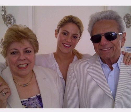 Shakira saludó a su padre por 80° cumpleaños