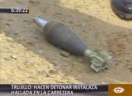 Trujillo: Detonan granada que fue encontrada en la Panamericana Norte