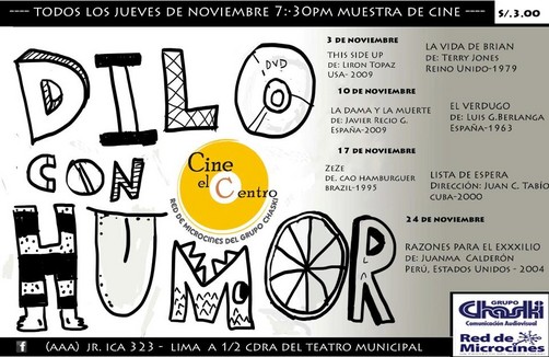 Cine El Centro invita al público a su ciclo 'Dilo con humor'