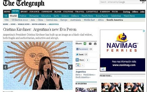Califican nuevamente a Cristina Fernández como una 'viuda negra frágil'