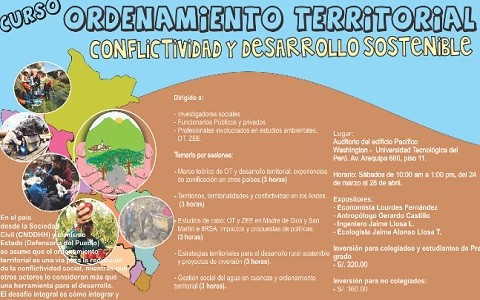 CNDDHH lanza curso Ordenamiento Territorial, Conflictividad y Desarrollo Sostenible