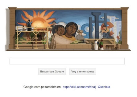 Google homenajea con un doodle al pintor Diego Rivera