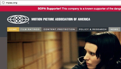Extensión de Chrome avisa al usuario cuando visita un sitio partidario de la ley SOPA