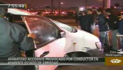 Detienen a chofer que ocasionó accidente en las avenidas Faucett y Argentina