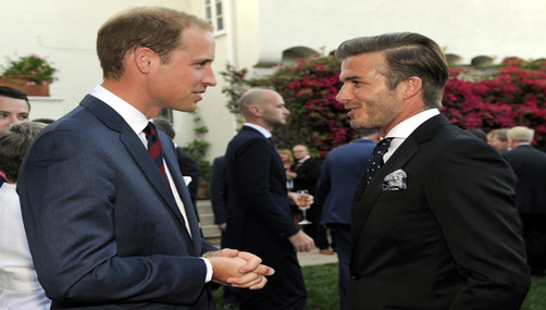 David Beckham recibe a los duques de Cambridge en EU