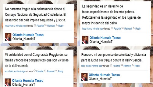 Ollanta Humala solamente habla mediante el Twitter