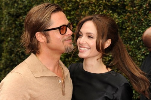 Brad Pitt y Angelina Jolie en la premier de 'Moneyball' en Tokio