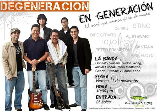 Gonzalo Iwasaki vuelve al escenario con Degeneración en Generación