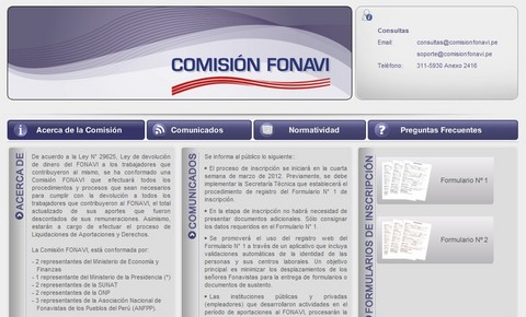 Ponen una página web a disposición de los fonavistas